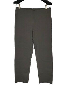 Eileen Fisher Heavy Weight Rayon Knit Pants Women's S Gray Office Minimalist